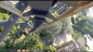 Katun Roller Coaster Front Seat POV  Mirabilandia Italy BampM Inverted OnRide [upl. by Melissa]