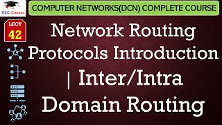 L42 Network Routing Protocols Introduction  InterIntra Domain Routing  Computer Network Lectures [upl. by Edette]