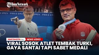 Viral Sosok Atlet Tembak Turki di Olimpiade 2024 Yusuf Dikec Gaya Santai Tapi Sabet Medali Perak [upl. by Joceline199]