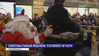 Christmas parade requiring statement of faith [upl. by Felix]