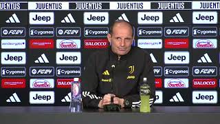 VIDEOCONFERENZA ALLEGRI VIGILIA JUVENTUS ATALANTA 09 03 2024 [upl. by Ynnub836]