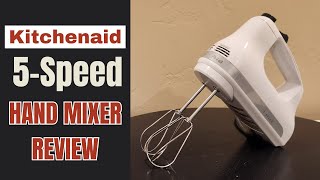 Kitchenaid 5Speed Hand Mixer Review amp Demo [upl. by Nyved]