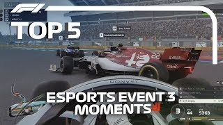 Top 5 Moments  F1 Esports Pro Series 2019 Event 3 [upl. by Illek]