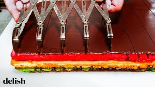 How Americas Oldest Italian Bakery Makes 40000 Rainbow Cookies Every Day  Delish [upl. by Esertak292]