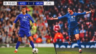 The Day Cristiano Ronaldo Destroyed Arsenals Hopes To Win Champions League [upl. by Rici354]