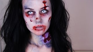 Zombie Makeup Tutorial  How To Do Easy Zombie Makeup [upl. by Idak729]