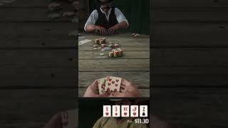 Dealt a straight flush in poker RDR2 [upl. by Lilias]