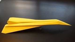 How to Make a Concorde Origami Paper Plane tutorial [upl. by Ayoral]