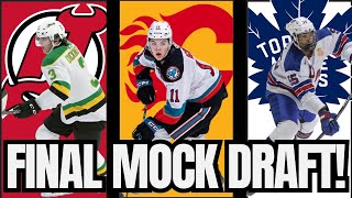 FINAL Top 32 MOCK DRAFT  Predictions For 2024 NHL Draft [upl. by Acinehs217]