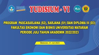 ACARA YUDISIUM  V FAKULTAS EKONOMI DAN BISNIS [upl. by Anibor]