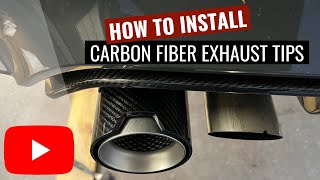 New Carbon Fiber Exhaust Tips  BMW F80 M3 [upl. by Elocan]