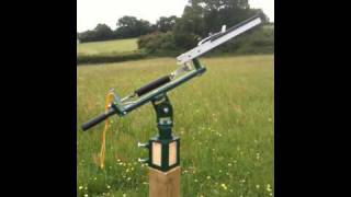 POST MOUNT CLAY PIGEON TRAP SHOOTING TARGET THROWER [upl. by Akemit765]