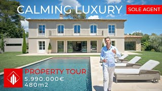 PROPERTY TOUR LUXURY BASTIDE FRENCH RIVIERA MOUGINS  Cannes Agency Group [upl. by Greabe680]