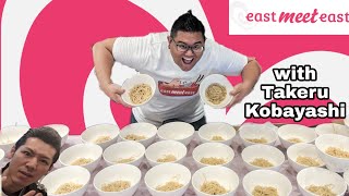 Ramen Eating Contest with Takeru Kobayashi hosted by East Meet East [upl. by Malissa]