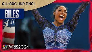 Simone Biles AWEINSPIRING floor routine clinches a record SIXTH gymnastics gold  Paris Olympics [upl. by Imef]