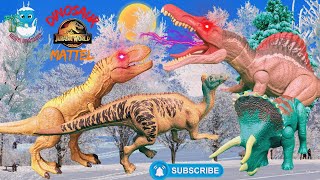 Ekrixinatosaurus VS Amargasaurus  Great Mattel Toys Collection  Skorpiovenator  Spinosaurus [upl. by Gypsie]