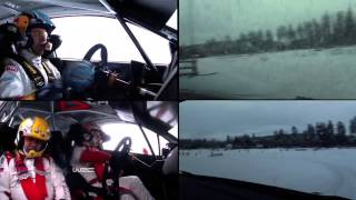 Rally Sweden 2013 Onboard Ogier vs Loeb [upl. by Gehlbach456]