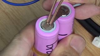 Low Budget 10€ spot welder 18650 DIY mit Timer  Autobatterie Punktschweißgerät selber bauen Relay [upl. by Emawk]