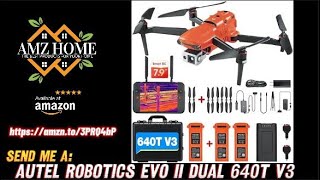 Review Autel Robotics EVO II Dual 640T V3 Remote ID 640x512 Thermal 08quot CMOS amp 50MP 8K Amazon [upl. by Vassar]