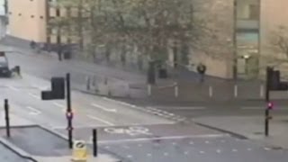 Shocking CCTV shows Bristol bus driver smashing into biker [upl. by Marney]