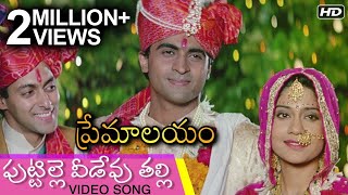 Puttille Veedevu Talli Video Song  పుట్టిల్లె వీడేవు తల్లి  Premalayam Movie  Hum Aapke Hain Koun [upl. by Ayekin290]