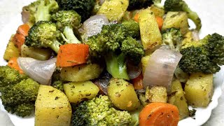 How To Make Broccoli Delicious Roasted Vegetables Recipe [upl. by Peers]