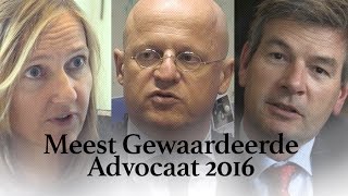 Meest Gewaardeerde Advocaat 2016 [upl. by Proudman]