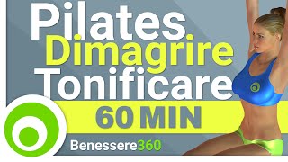 Pilates Allenamento Completo di 60 Minuti per Dimagrire e Tonificare Lezioni in italiano [upl. by Tiga]