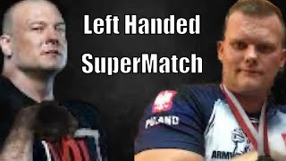 Devon Larratt Vs Kamil Jablonski Left Handed armwrestling match  Can Kamil WIN [upl. by Helm472]