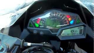 Dashboard New Kawasaki Ninja 250 InjectionMP4 [upl. by Nylireg]