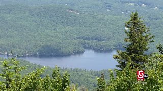 Take in the breathtaking views of Lake Sunapee from the summit of Mount Sunapee [upl. by Ahseiuqal]