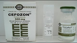 سيفوزون حقن مضاد حيوى واسع المجال Cefozon Injection antibiotic [upl. by Spain]