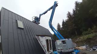 House Construction TRIO 150  Finishing the roof  Ridge Cap [upl. by Pump]