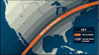 2024 Solar Eclipse Path of totality across United States [upl. by Nadabas597]