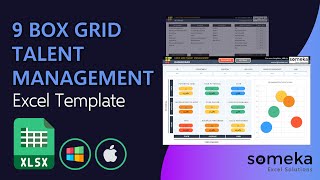 9 Box Grid Excel Template  Talent Management  Succession Plan [upl. by Hsuk]