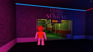 Roblox ESCAPE ROOM Panic In The Subway Walkthrough English [upl. by Annayehc]