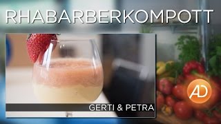 Rhabarberkompott  AD Kochstudio  vegan und lecker  Gerti Benckendorff [upl. by Elstan]