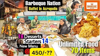 Barbeque Nation Unlimited buffets😋😋 How much does it cost in Barbeque Nation [upl. by Tomkins]