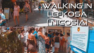 Trip to Cyprus 🚶Walking in Lefkosa Nicosia Crossing TurkishGreek Border Kibris North Cyprus [upl. by Moule]