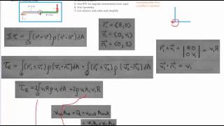 Reynolds Transport Theorem  Angular Momentum  Example 1 [upl. by Lorelle75]