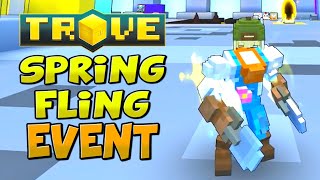 HOW TO COMPLETE SPRING FLING 2020 EVENT amp SPRING FLING PACK REVIEW ✪ Trove Event Guide amp Tutorial [upl. by Owena]