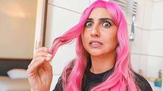 DYING MY HAIR PINK PERMANENTLY AND SURPRISING MY FAMILY [upl. by Suckram960]