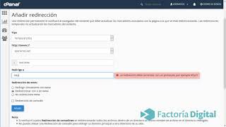 Como redireccionar un dominio en cpanel [upl. by Ecad]