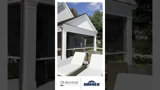 Phantom Motorized Retractable Screen Installed by Horner Millwork [upl. by Chilton]