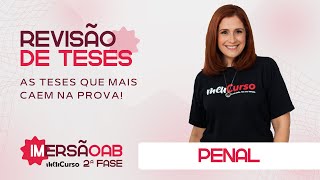 Imersão OAB 2ª Fase Penal do 41º Exame de Ordem  Treino de Teses  MeuCurso  AO VIVO [upl. by Stegman]