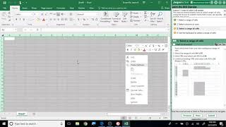 Jasperactive Excel 2016 Core Lesson 1 Module 10 [upl. by Ahsinert]