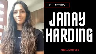 Bellator 259  Janay Harding on Leah McCourt Karate Background Womens Featherweight Division [upl. by Ezarras269]