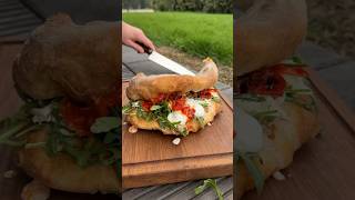 Burrata Pizza sandwich 🤤 [upl. by Aerdno639]