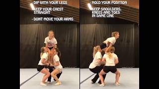 Group stunts Sponge drill no 3 [upl. by Klaus694]