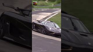 Koenigsegg One1 PUSHING IT on the Nurburgring 😱 [upl. by Herwin754]